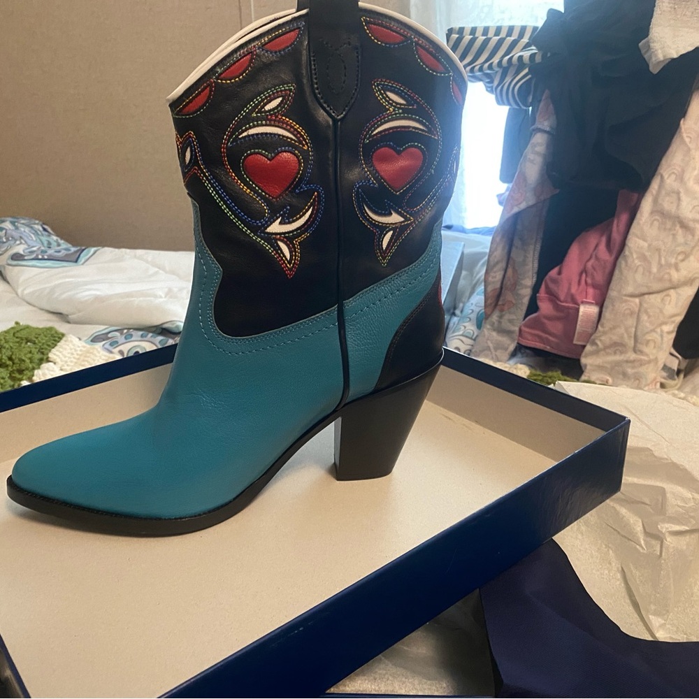 Polo Ralph Lauren Heart Vachetta Heeled Boots